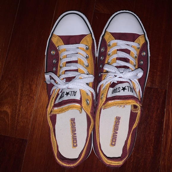 BRAND NEW Converse All Star Yellow & Red Lowtops - Picture 5 of 7